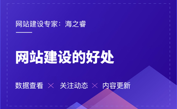 海之睿的網(wǎng)站建設(shè)有那些好處？